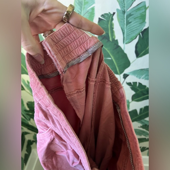 Anthropologie Kalea Corduroy High-Rise Jogger Pants Dusty Rose Womens L - Picture 11 of 11